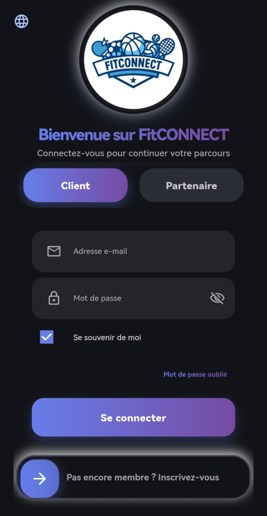 Aperçu de l’application